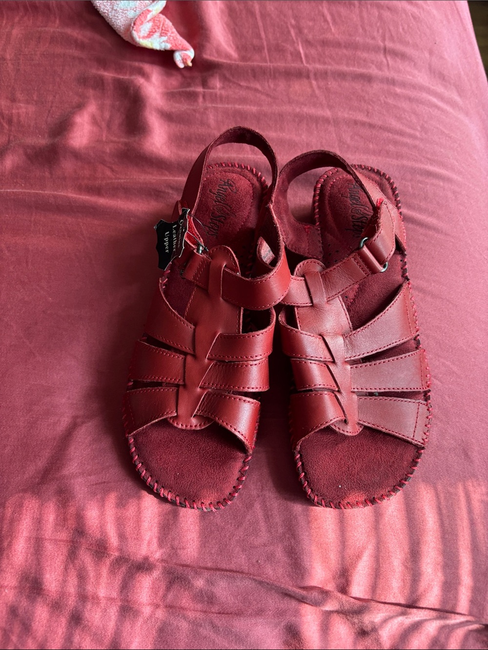 Comfort Strappy Women’s Sandals - Red